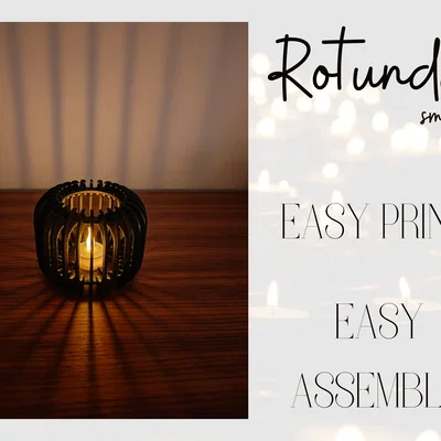 Modern Candlelight Collection: Rotunda (Small) – Chân nến Rotunda cỡ nhỏ