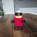 Figure tay đua đua xe lắp ráp snap-fit có thể cử động - Thumbnail 5