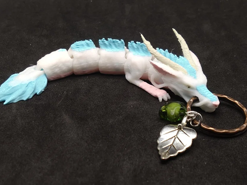 Móc khóa Little Kohaku khớp nối (Articulated Little Kohaku keyring) - Image 1