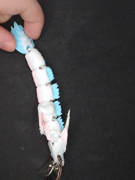 Móc khóa Little Kohaku khớp nối (Articulated Little Kohaku keyring) - Image 3