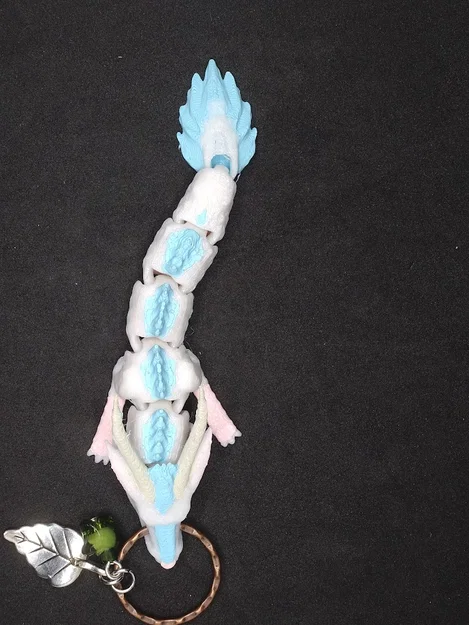 Móc khóa Little Kohaku khớp nối (Articulated Little Kohaku keyring) - Image 4