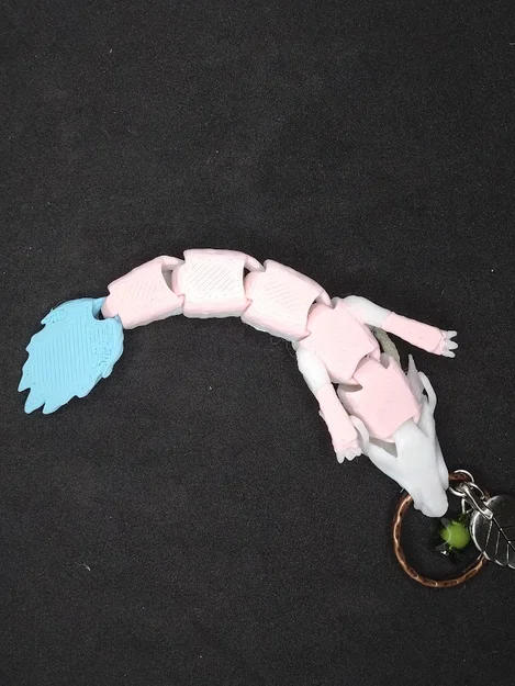 Móc khóa Little Kohaku khớp nối (Articulated Little Kohaku keyring) - Image 5