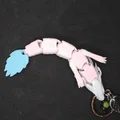 Móc khóa Little Kohaku khớp nối (Articulated Little Kohaku keyring) - Thumbnail 5