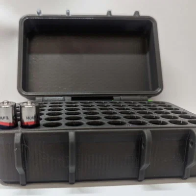Hộp Rugged Box - Khay/Ngăn chứa pin AAA (50 viên)