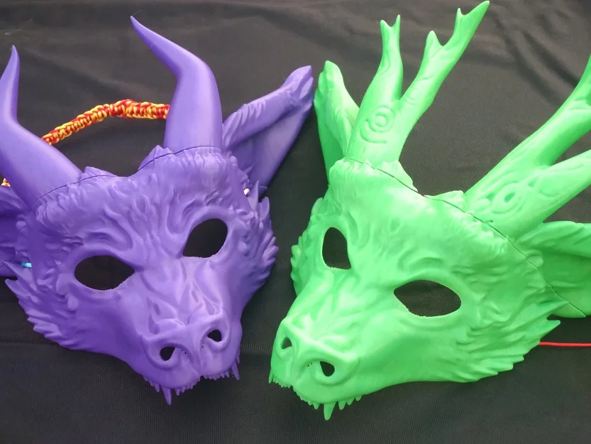 Mặt Nạ Hóa Trang Năm Thìn (Year of the Dragon) – Masquerade Masks - Image 1