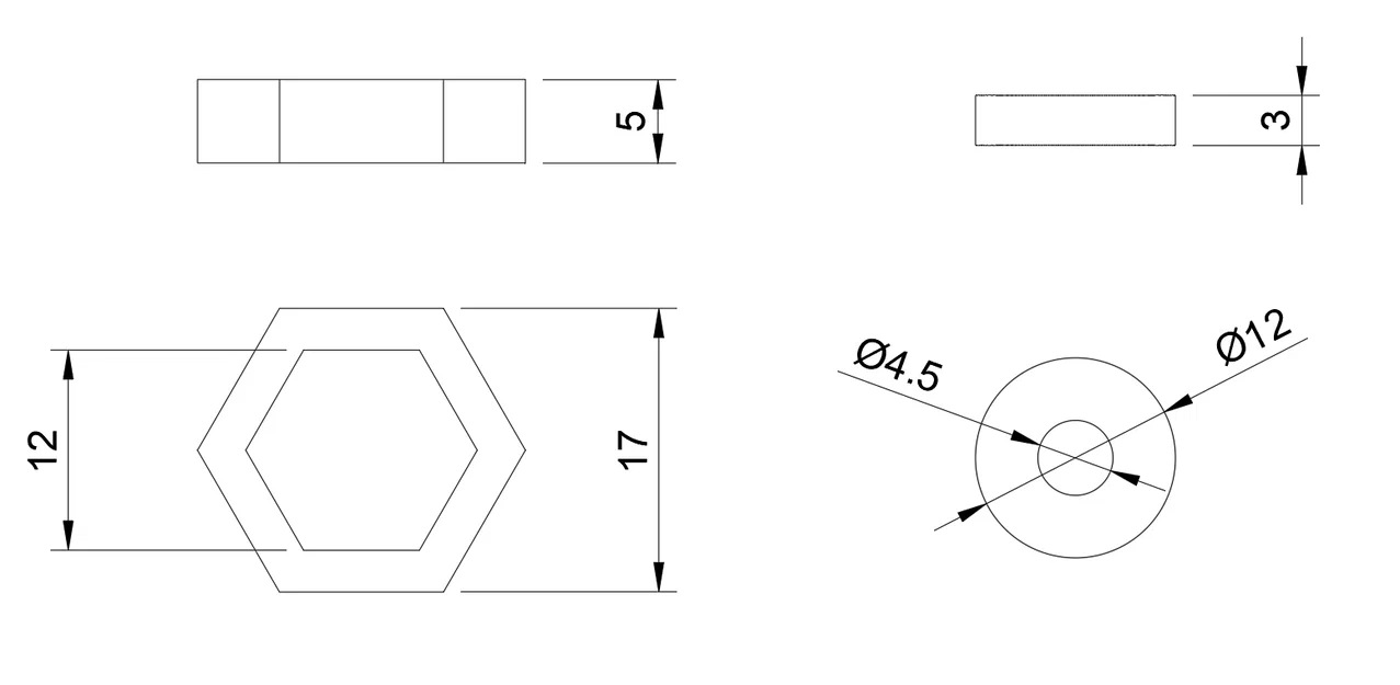 Adapter Hex 12mm sang 17mm - Image 2