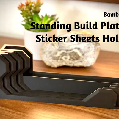 Kệ dựng Standing Build Plate & Sticker Sheets Holder