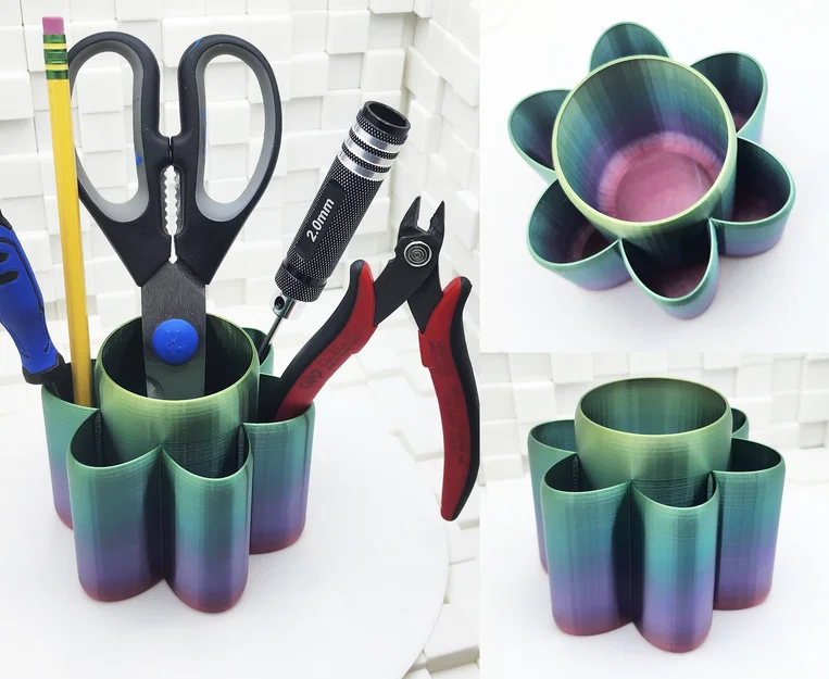 Khay đựng bút và dụng cụ 6 cánh (6 Petal Tool/Pen Cup) siêu vững chãi - Image 1