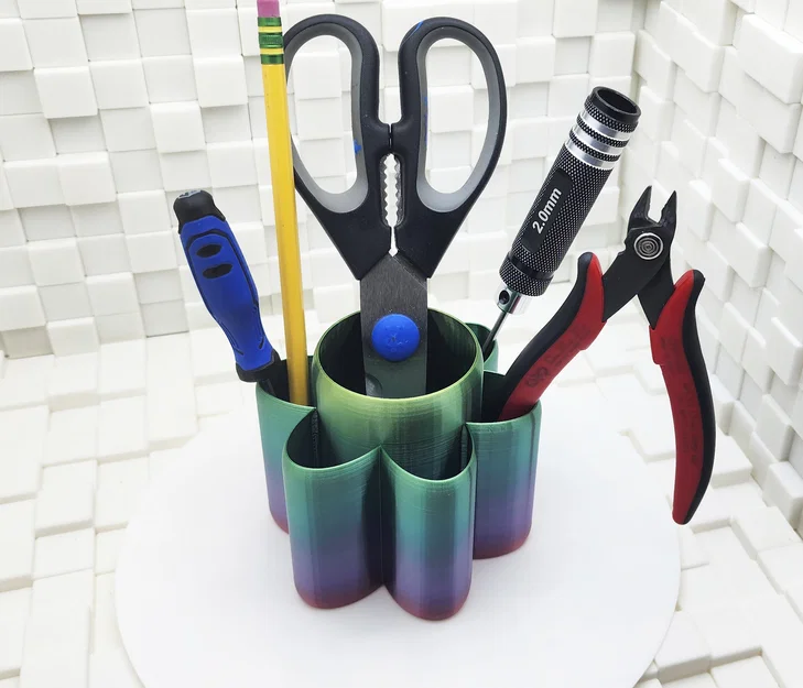 Khay đựng bút và dụng cụ 6 cánh (6 Petal Tool/Pen Cup) siêu vững chãi - Image 3