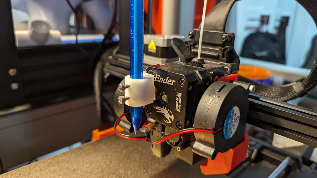 Ngàm Gắn Bút Pen Plotter Cho Máy In Ender-3 V3 SE - Image 1