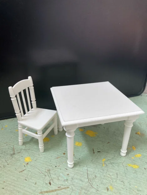 Bộ Ghế & Bàn (Chair & Table set) tỉ lệ 1:12 - Image 2