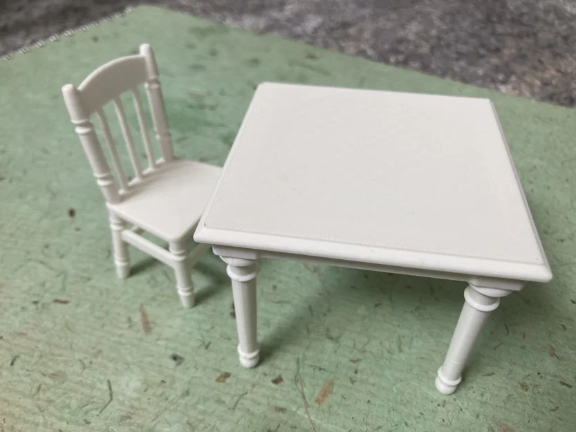 Bộ Ghế & Bàn (Chair & Table set) tỉ lệ 1:12 - Image 3