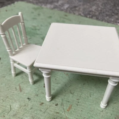 Bộ Ghế & Bàn (Chair & Table set) tỉ lệ 1:12