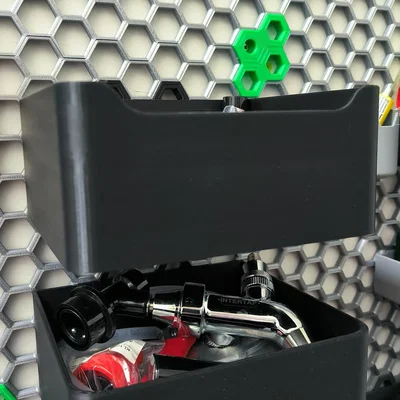 Khay Đựng Đồ Đa Năng Cho Bảng Treo Honeycomb - In 3D Siêu Chắc
