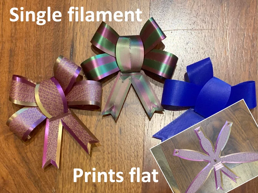Nơ quà tặng gấp gọn (Folding gift bow) - Image 1