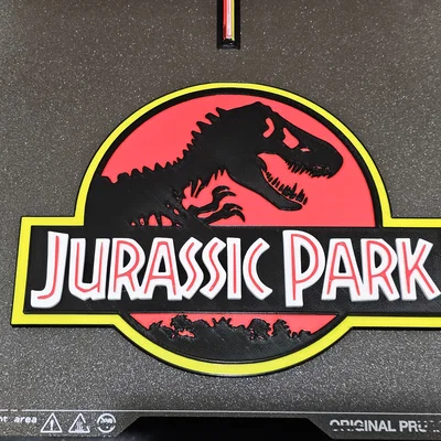 Logo Jurassic Park (multi-material)