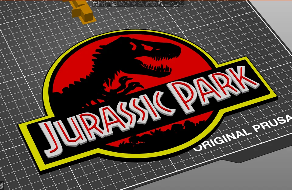 Logo Jurassic Park (multi-material) - Image 3