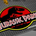 Logo Jurassic Park (multi-material) - Thumbnail 3
