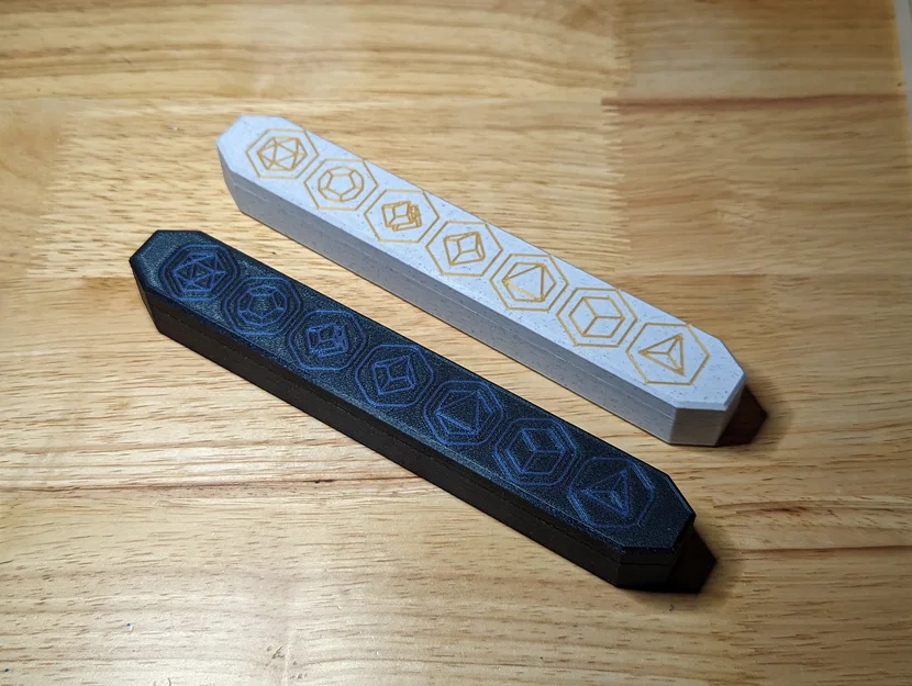Hộp đựng bộ 7 xúc xắc đa diện (không cần MMU) - Polyhedral Set of 7 Dice Box - Image 1