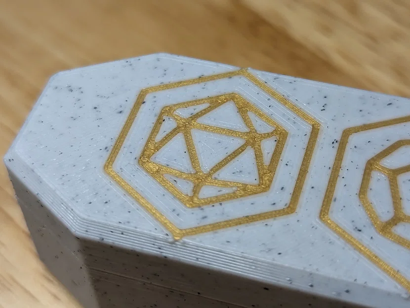 Hộp đựng bộ 7 xúc xắc đa diện (không cần MMU) - Polyhedral Set of 7 Dice Box - Image 2