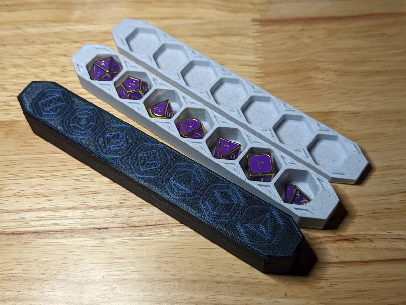 Hộp đựng bộ 7 xúc xắc đa diện (không cần MMU) - Polyhedral Set of 7 Dice Box - Image 4