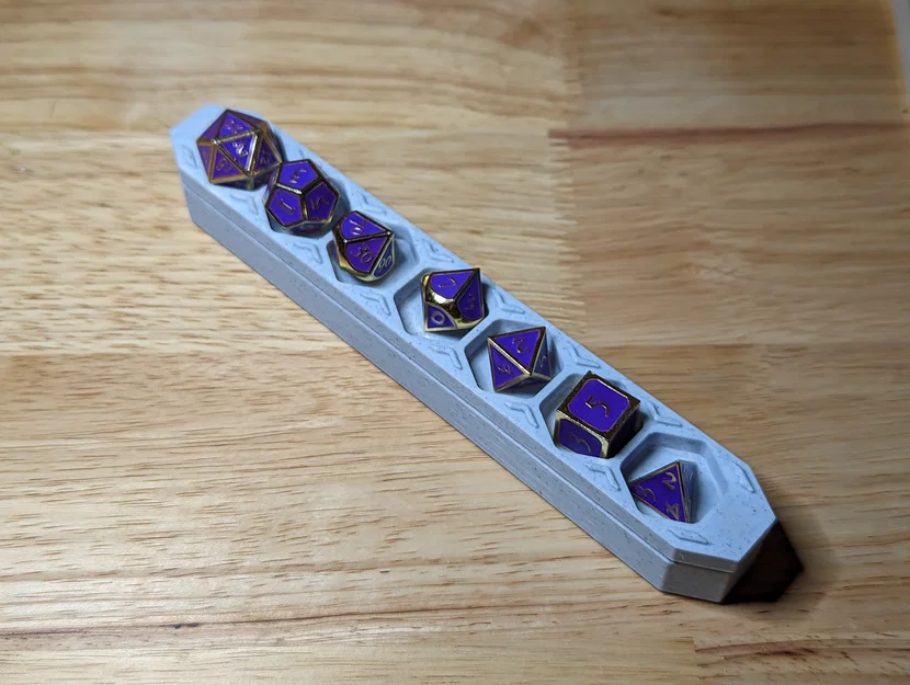 Hộp đựng bộ 7 xúc xắc đa diện (không cần MMU) - Polyhedral Set of 7 Dice Box - Image 5