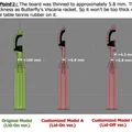 Remix adapter bóng bàn cho Quest 3 (wasyl00) – blade cao hơn & mỏng 5.8mm - Thumbnail 2