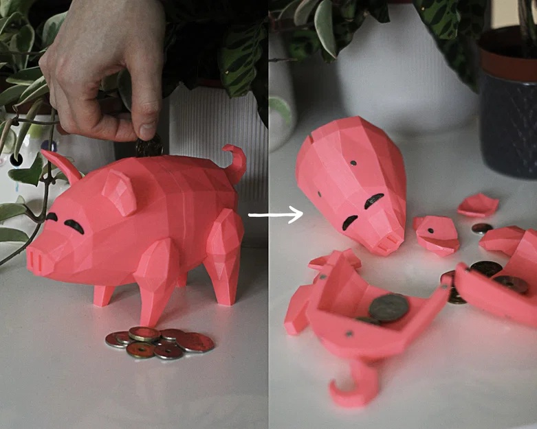 Heo đất có thể đập vỡ (Breakable Piggybank) - Image 1