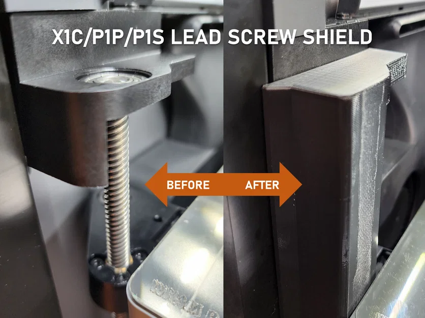 Tấm Chắn Lead Screw cho X1/X1C (X1/X1C Lead Screw Shield) - Image 1