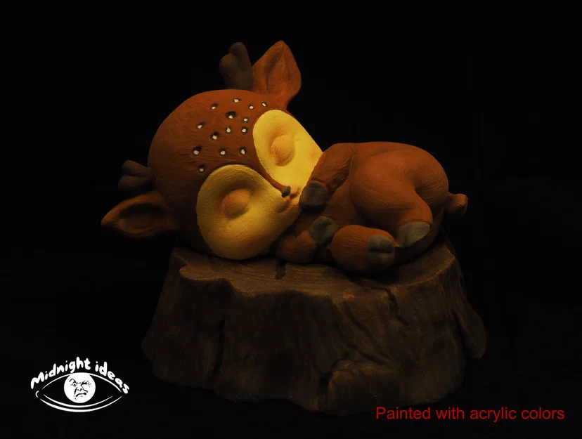 3 Hươu Ngủ (3 Sleeping Deer) - Image 1