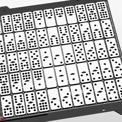 Bộ cờ Domino du lịch 9x9 nhỏ gọn - In 3D tiện lợi