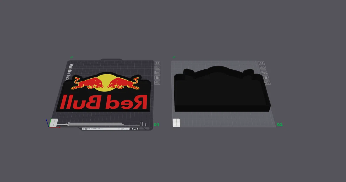 Hộp đèn trang trí logo Red Bull 3D - Mẫu in 3D cực chất - Image 4