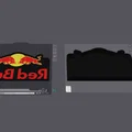 Hộp đèn trang trí logo Red Bull 3D - Mẫu in 3D cực chất - Thumbnail 4