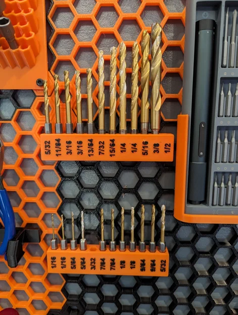 Khay giữ bit HSW parametric nhẹ, có chữ (Honeycomb Storage Wall) - Image 1