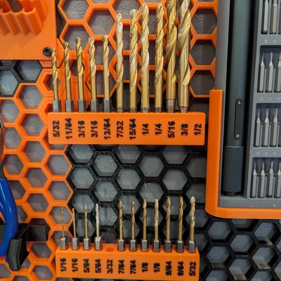 Khay giữ bit HSW parametric nhẹ, có chữ (Honeycomb Storage Wall)