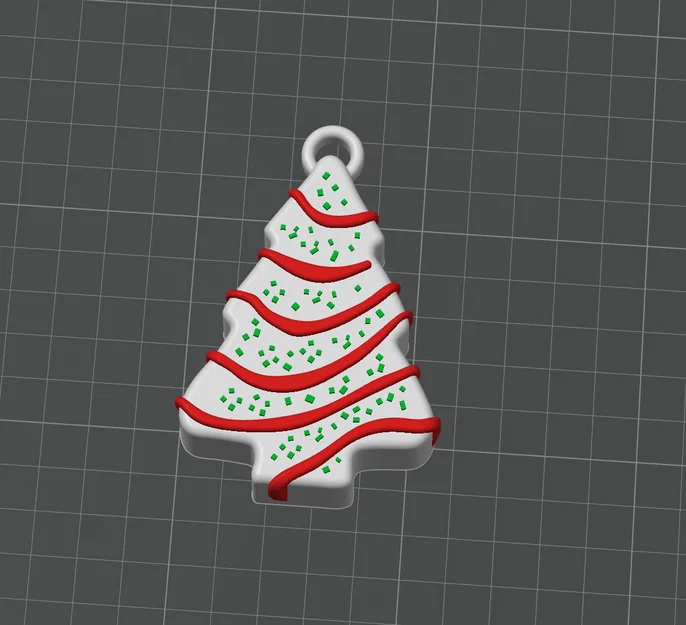 Mẫu đồ trang trí cây thông Noel Little Debbie in 3D đa màu - Image 1