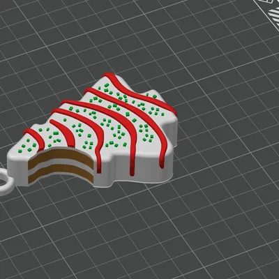 Mô hình trang trí cây thông Noel Little Debbie in 3D đa sắc màu