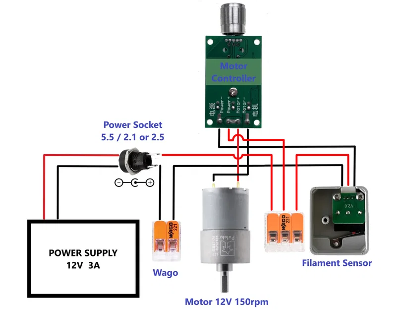 Bệ trượt (movable platform) cho Creality Filament Sensor - Image 3