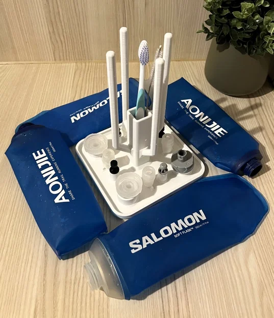 Giá úp/thoát nước cho bình mềm (Égouttoirs flasques souples) - Image 1