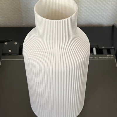 Bình hoa (Vase) texture sọc dọc tối giản