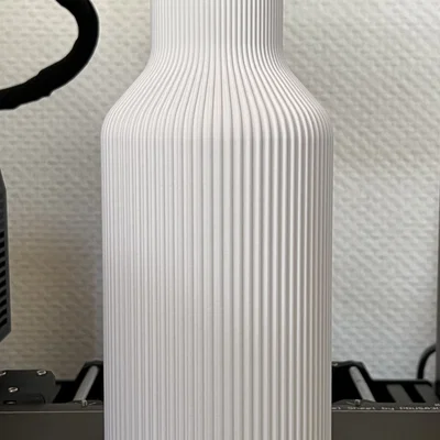 Bình hoa (Vase) texture sọc dọc tối giản