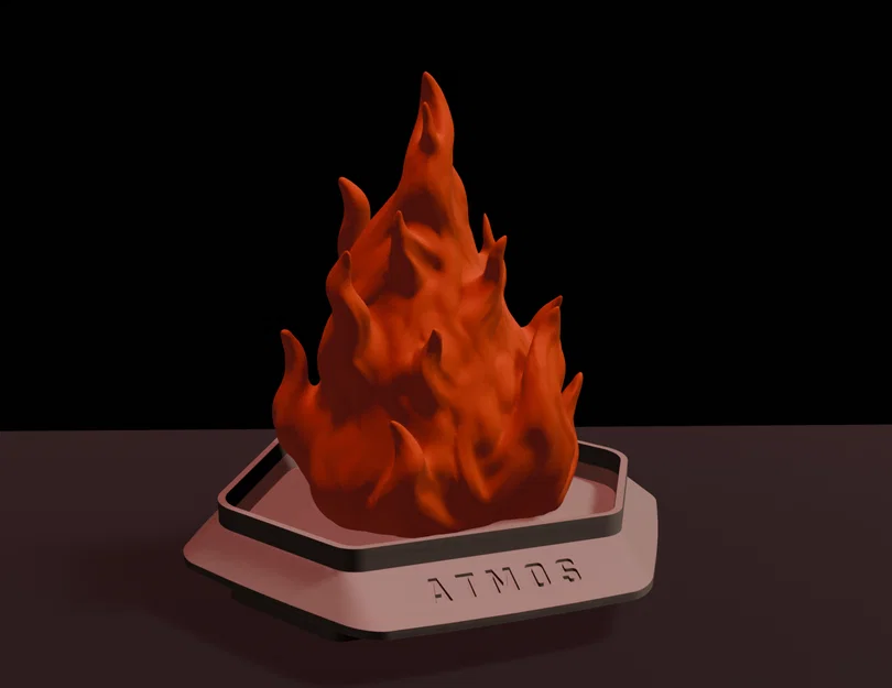 Atmos FLAME (illuminated) – Insert hình ngọn lửa cho MasterLiquid Atmos - Image 1