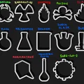 Bộ khuôn cắt bánh quy chủ đề hóa học sáng tạo - Thumbnail 1