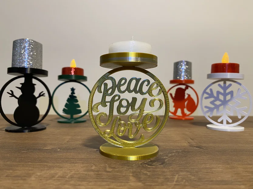 Bộ Chân Nến Giáng Sinh (Christmas Candle Holders) - Image 1