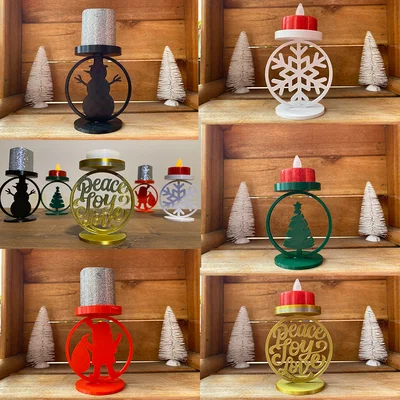 Bộ Chân Nến Giáng Sinh (Christmas Candle Holders)