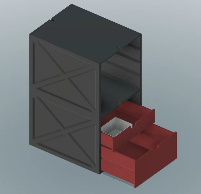 Ngăn kéo tham số tuỳ biến hoàn toàn (Fully customisable parametric drawers) - Image 1