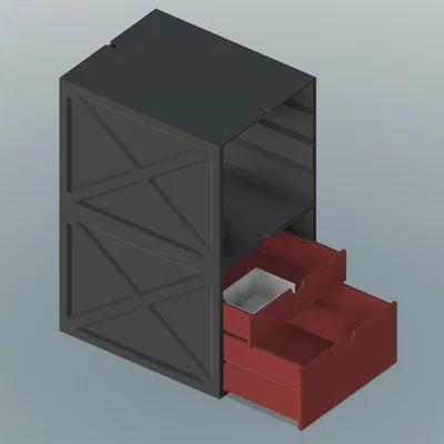 Ngăn kéo tham số tuỳ biến hoàn toàn (Fully customisable parametric drawers)