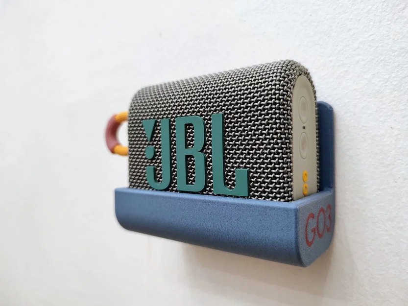 Giá đỡ JBL GO3 đa kiểu lắp: bắt vít, 3M Command/VHB, Skadis - Image 5