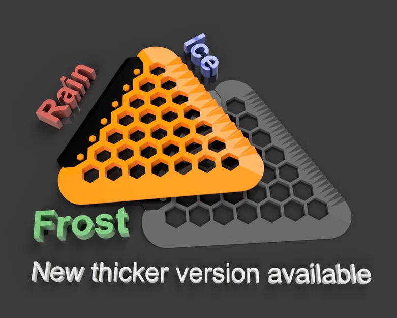 Cây cạo băng Hex Frost kèm gạt nước TPU - Image 1
