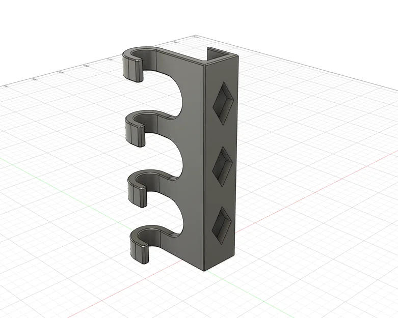 Móc treo đồ 4 nhánh gắn cửa thông minh in 3D - Image 1